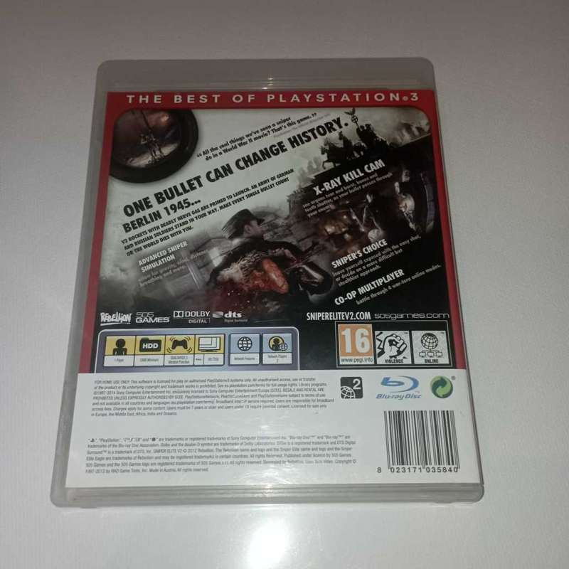 Sniper Elite V2 for PS3 Complete in Box
